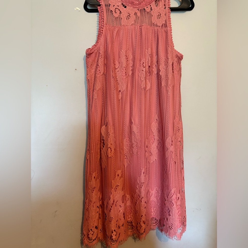 Pink Lace Kids Dress